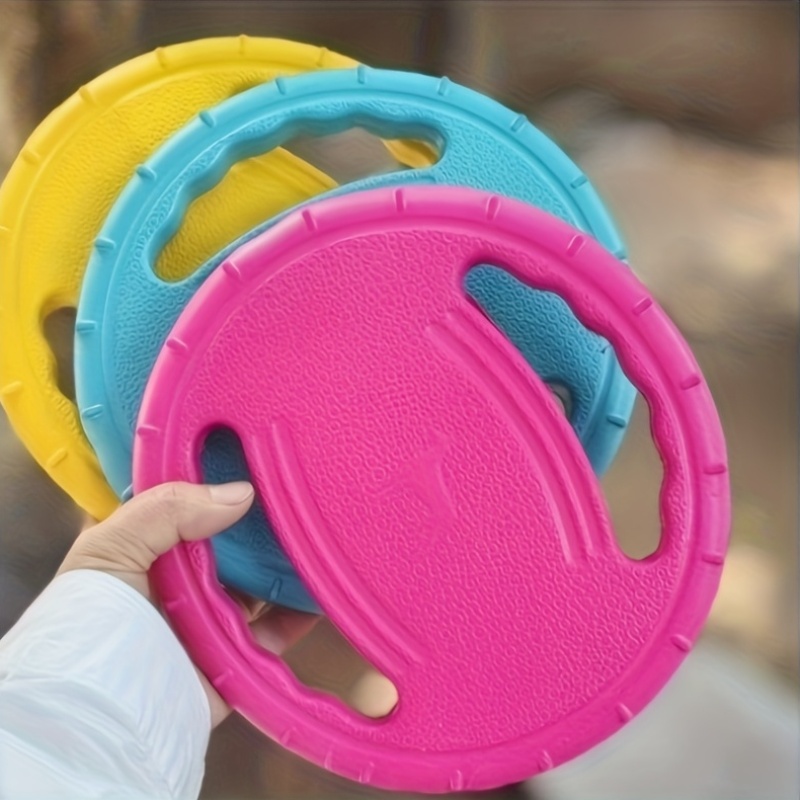 Flying Disc Dog Training Toy - 내구성이 뛰어난 개용 디스크(씹기 및 훈련용),