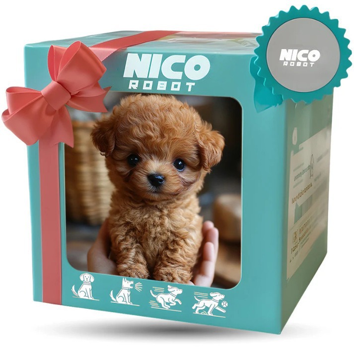 Interactive Squeaky Plush Dog Toy - 니코 로봇 플러시 전자 애완견, 걷고