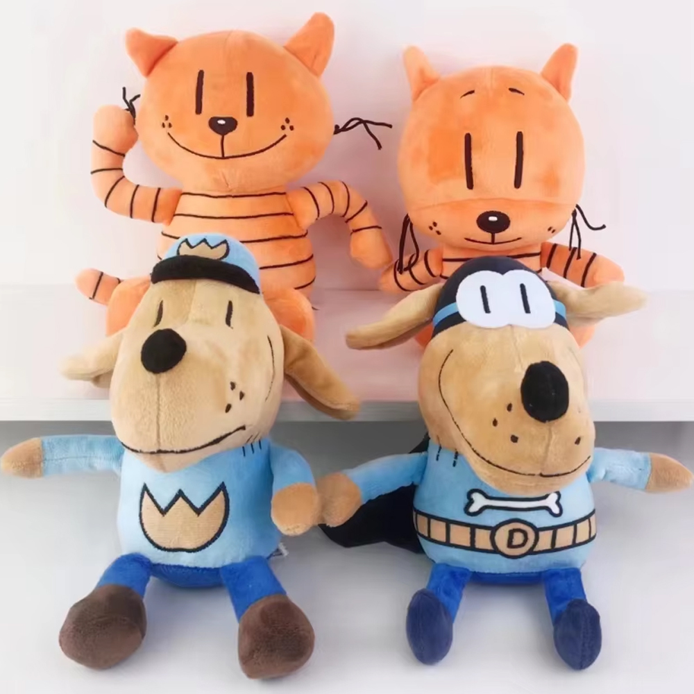 4스타일 25cm 도그맨 플러시 장난감 도그맨 부드러운 - Dog Toys 리뷰 및 가격