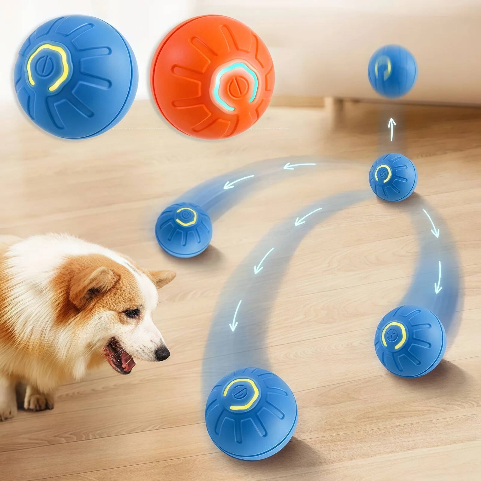 스마트 강아지 장난감 공 전자식 인터랙티브 애완동물 장 - Automatic Moving Dog Ball 리뷰 및 가격
