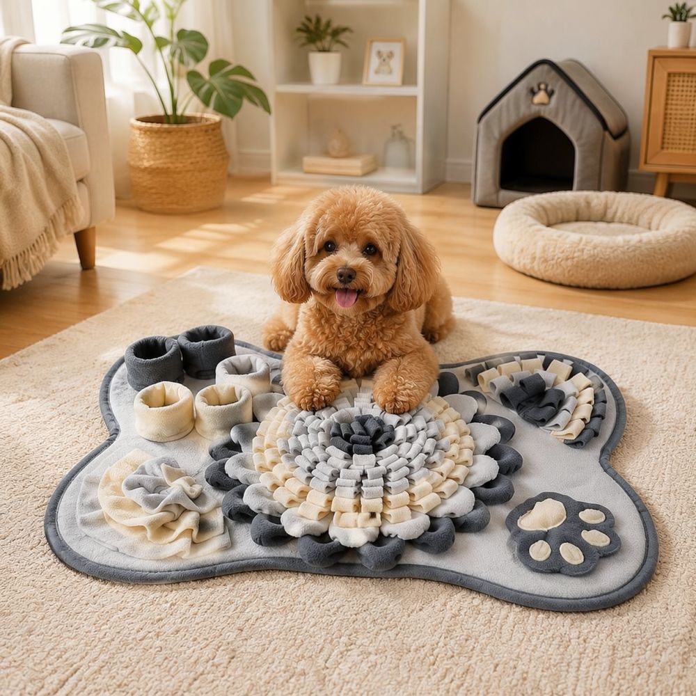 뼈 모양의 강아지 코 씹기 놀이 매트, 반려동물용 식기 - Dog Puzzle Feeder Toy 리뷰 및 가격
