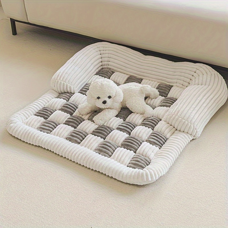 플레이드 애완동물 침대 매트, 겨울용 초극세사 보온 패 - Pet Beds 리뷰 및 가격